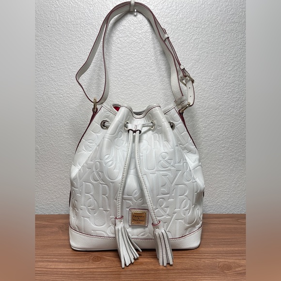 Dooney & Bourke DB Retro White Drawstring Bag - Picture 1 of 16